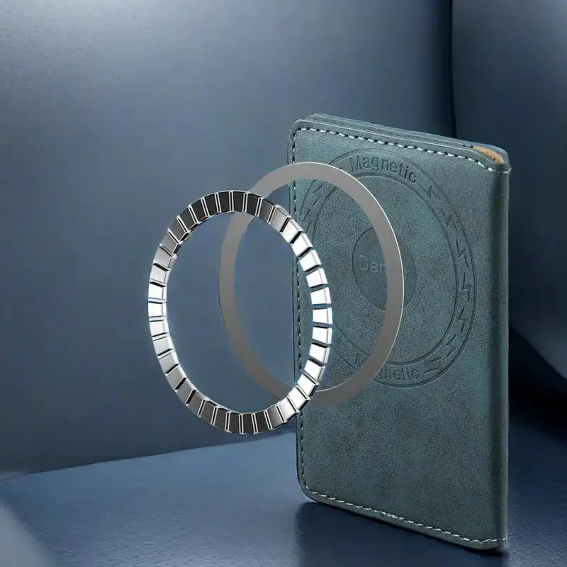 Magnetic Leather Card Clip