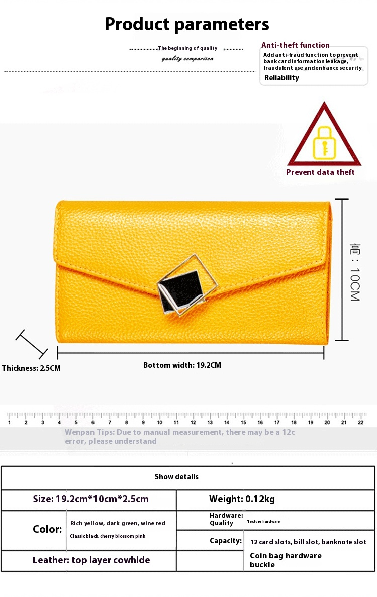 Large Genuine Leather Wallet