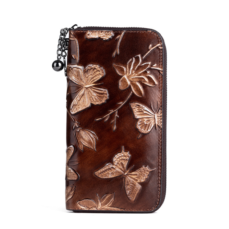 Vintage Leather Clutch for Women