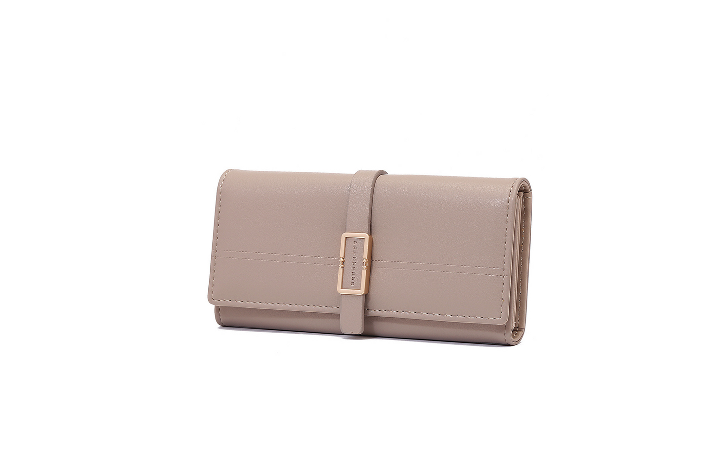 Elegant Ladies ' Clutch with Metal Buckle
