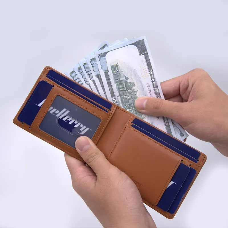 Classic Slim Leather Wallet for Men