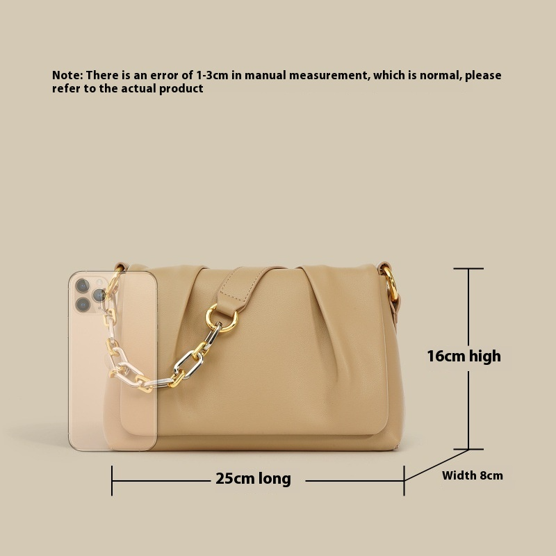 Elegant Shoulder Bag with Chain Strap