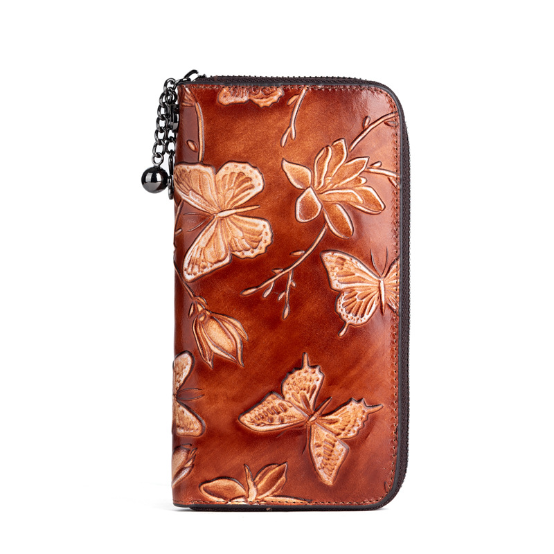 Vintage Leather Clutch for Women