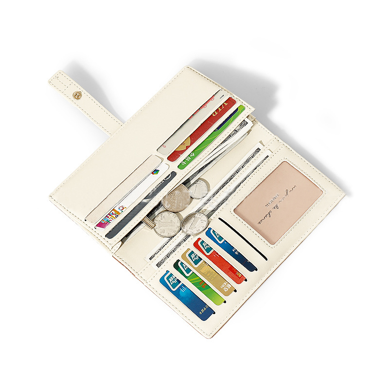 Fashion Wallet with Contrasting Colour and Compartments