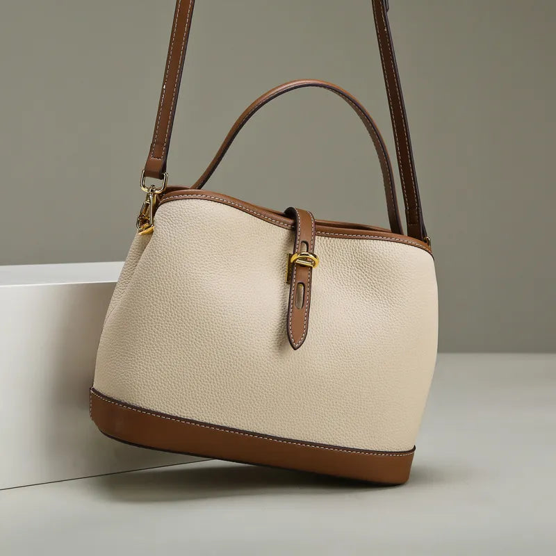 Chic Contrasting Colour Shoulder Bag
