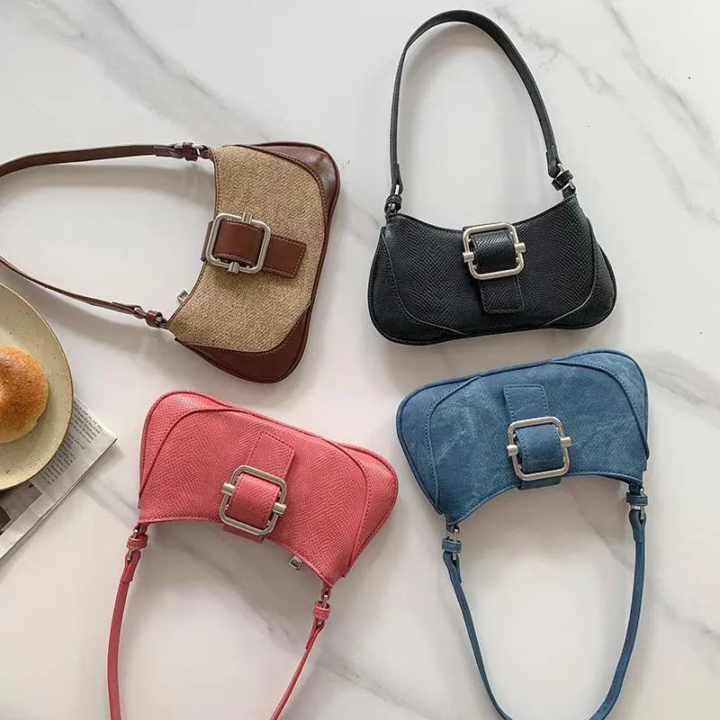 Chic Leather Underarm Bag