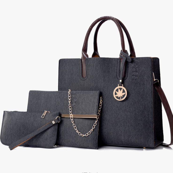 Elegant Three - Piece Handbag for Women