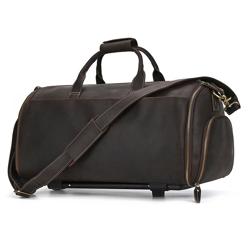 Elegant Travel Bag Made From Genuine Leather