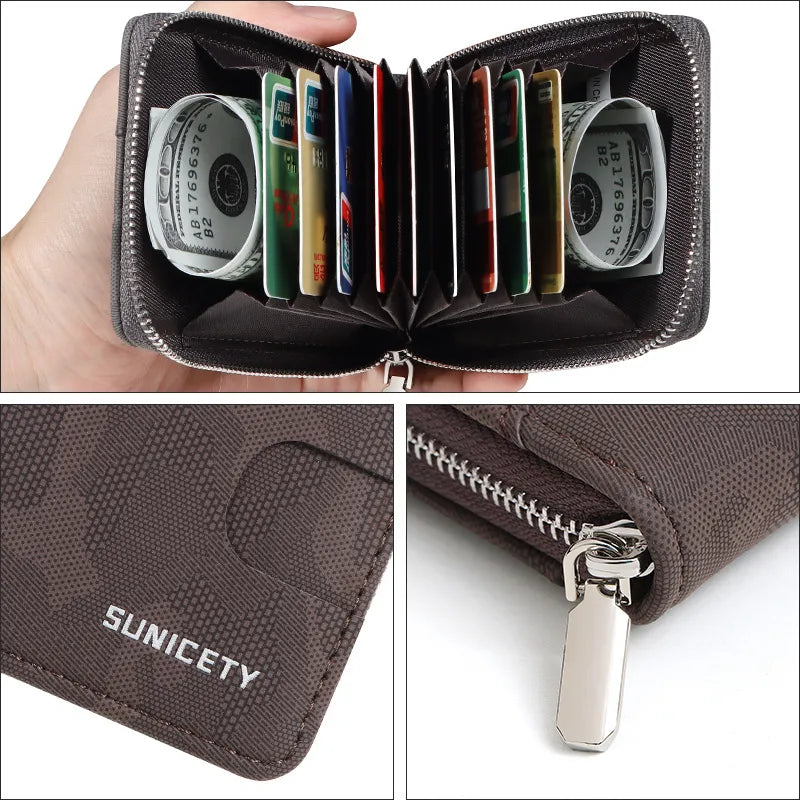 Compact Wallet with Camouflage Pattern for Men