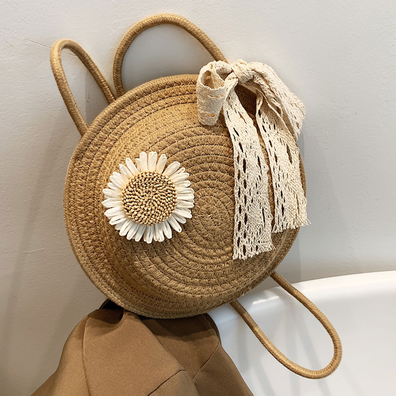 Stroy Bag with Floral Appliqué