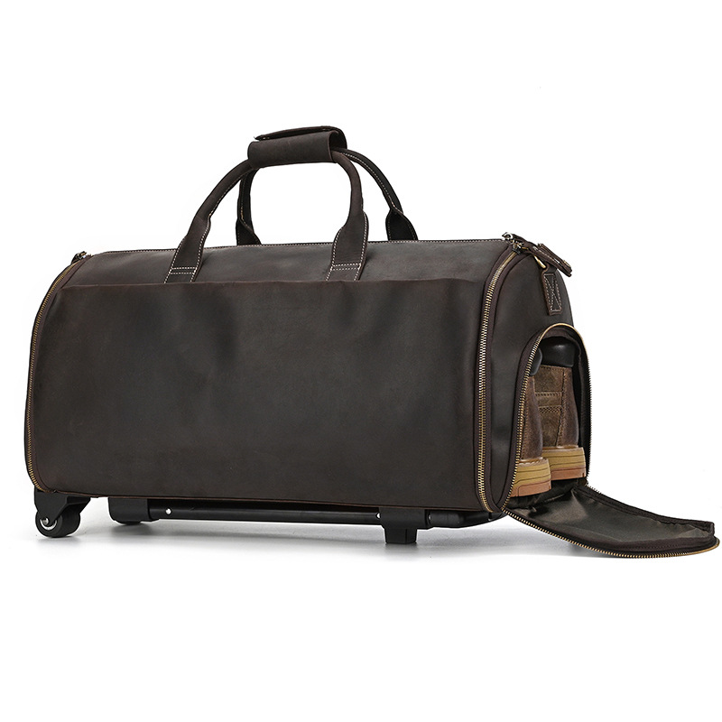 Elegant Travel Bag Made From Genuine Leather