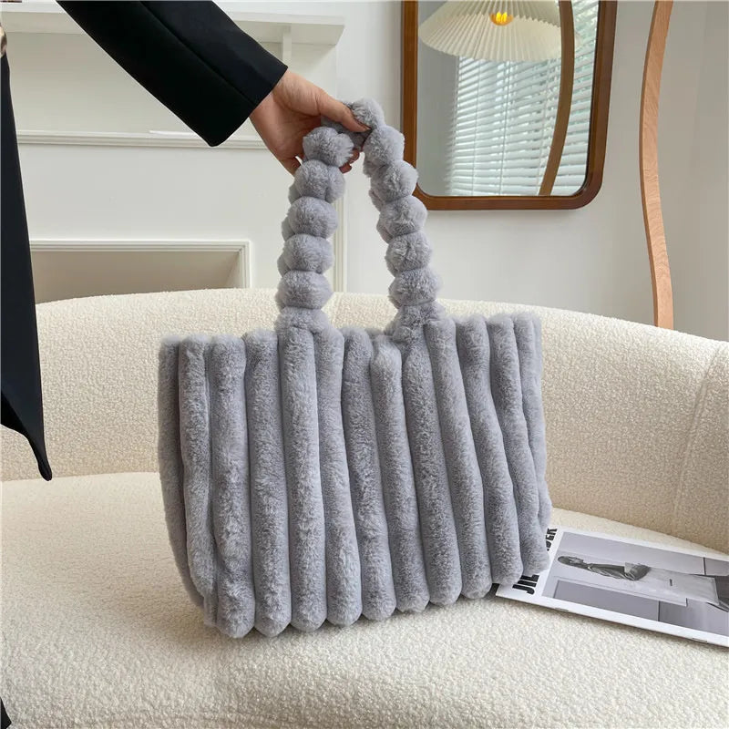 Trendy Plush Shoulder Bag