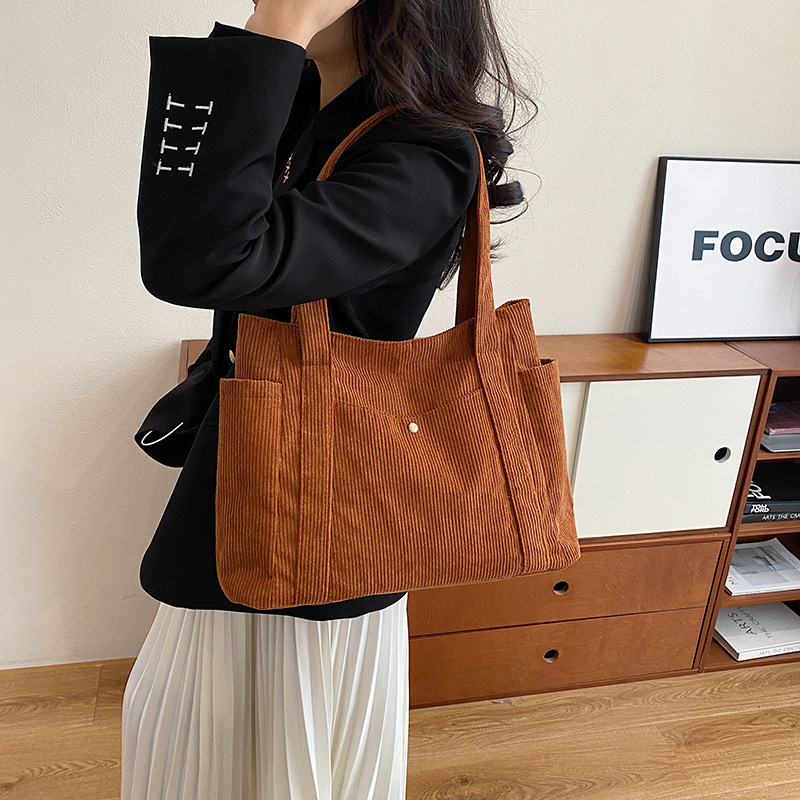 Fashionable Corduroy Bag for Every Day