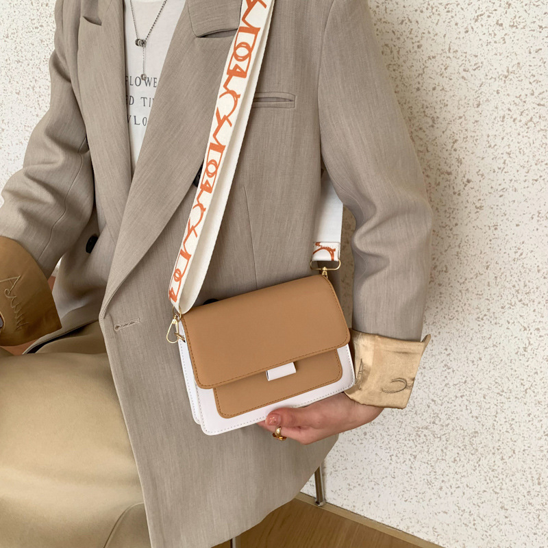 Elegant Shoulder Bag with Wide Strap