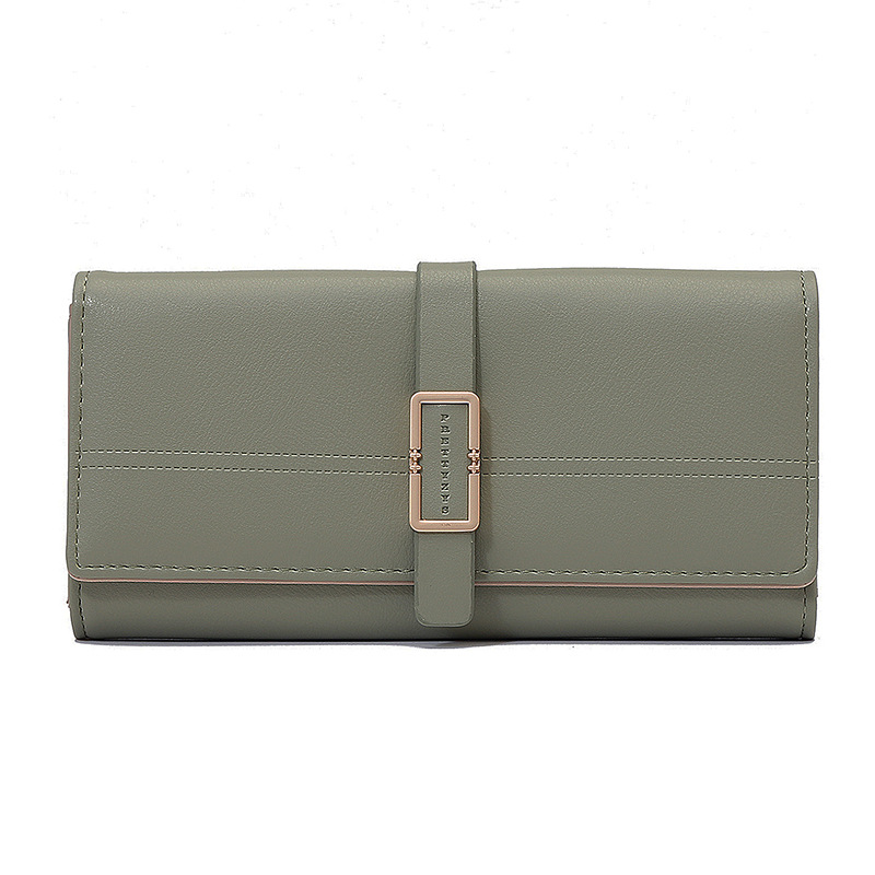 Elegant Ladies ' Clutch with Metal Buckle