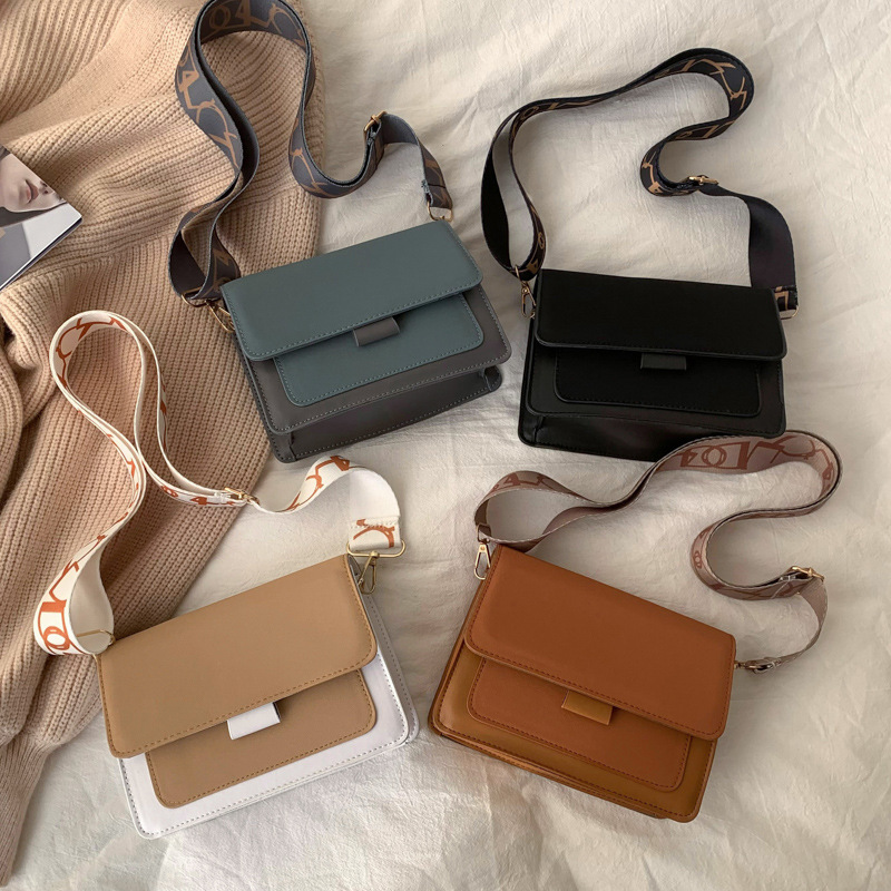 Elegant Shoulder Bag with Wide Strap
