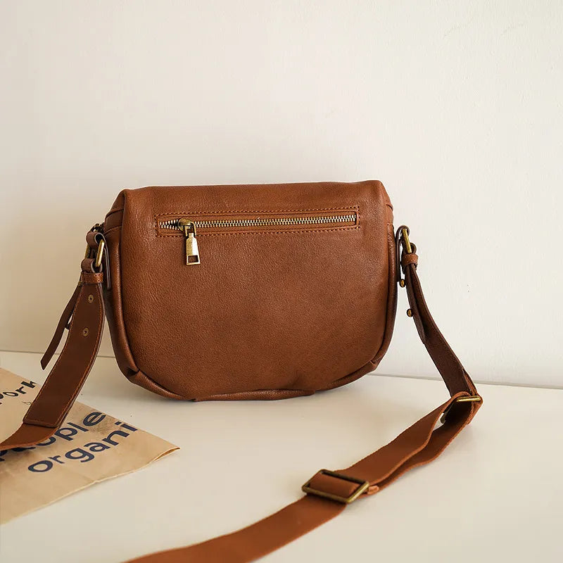 Premium Leather Saddle Bag for Ladies