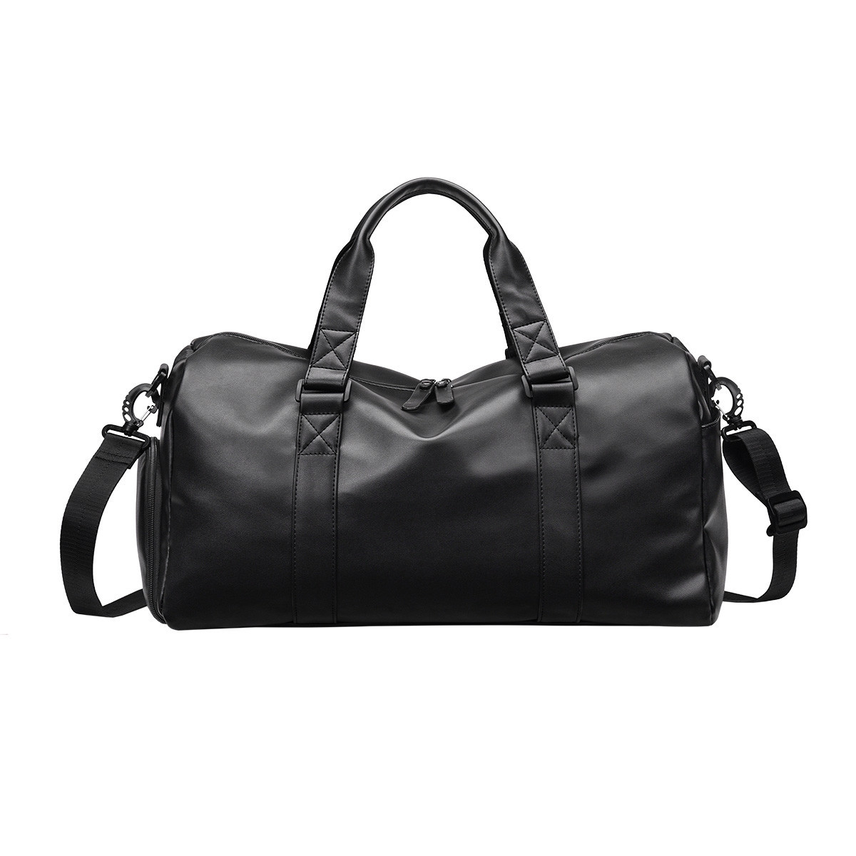 Rugged Pu Leather Travel Bag for Short Trips