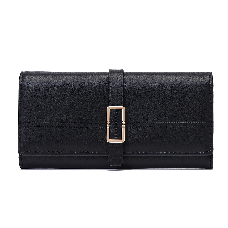 Elegant Ladies ' Clutch with Metal Buckle