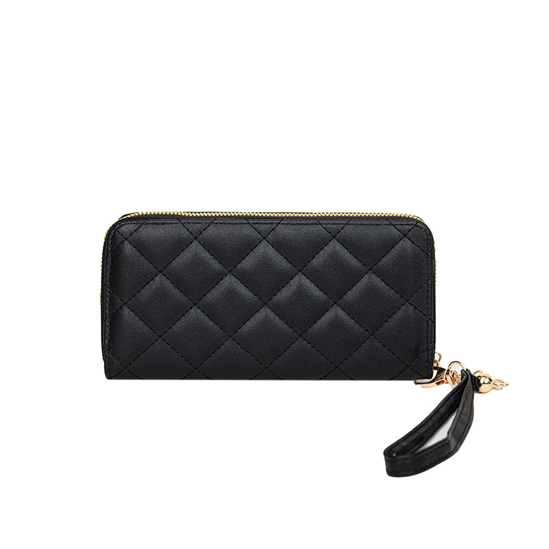 Modern Long Wallet in a Diamond Design