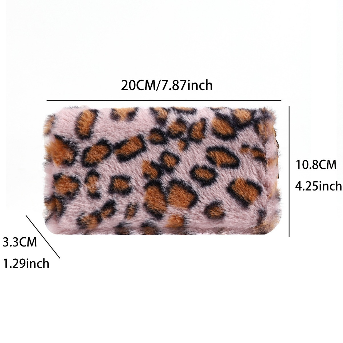 Cosy Coin Purse with a Leopard Look