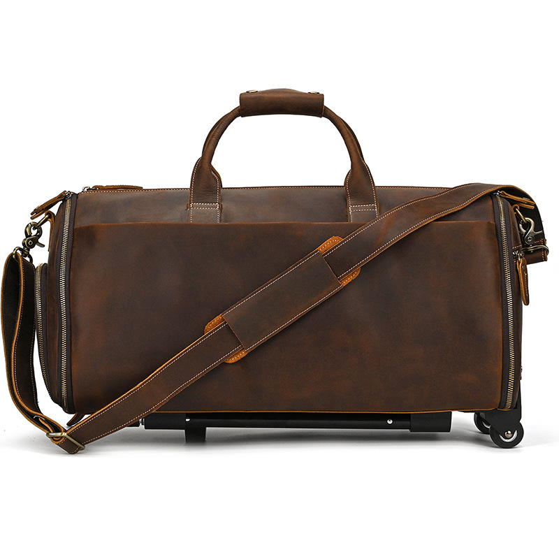 Elegant Travel Bag Made From Genuine Leather