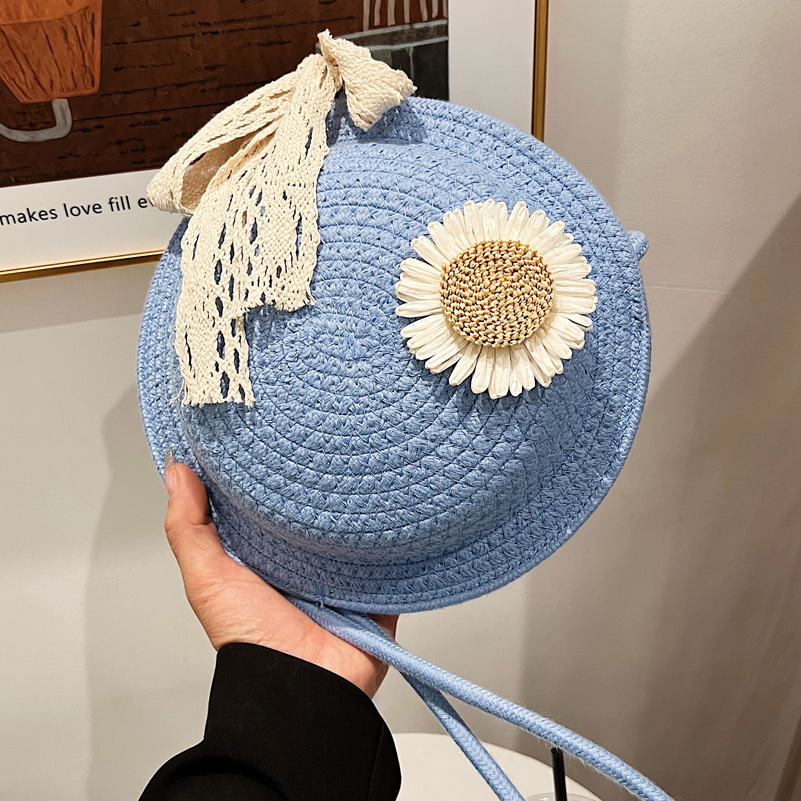 Stroy Bag with Floral Appliqué