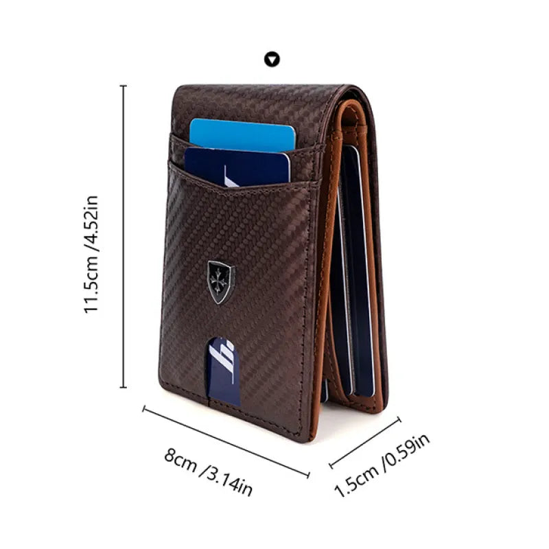 Classic Slim Leather Wallet for Men