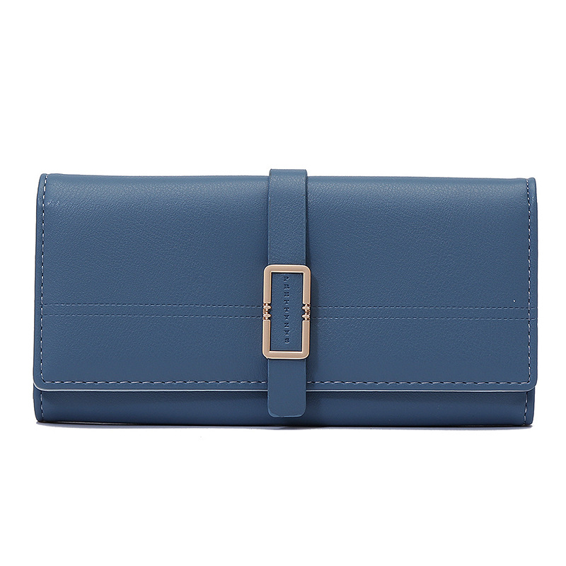 Elegant Ladies ' Clutch with Metal Buckle