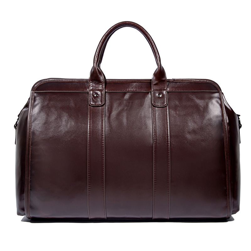 Rugged Leather Travel Bag with Large Capacity