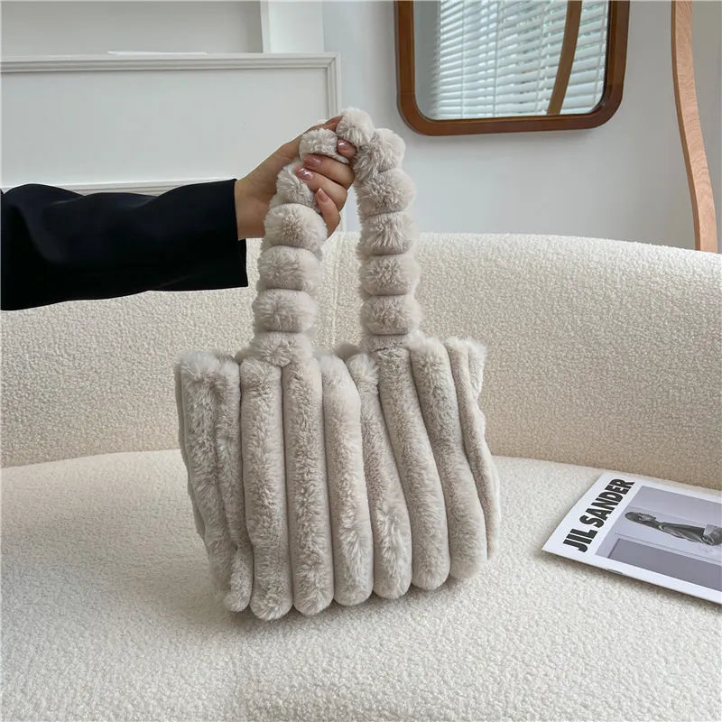 Trendy Plush Shoulder Bag