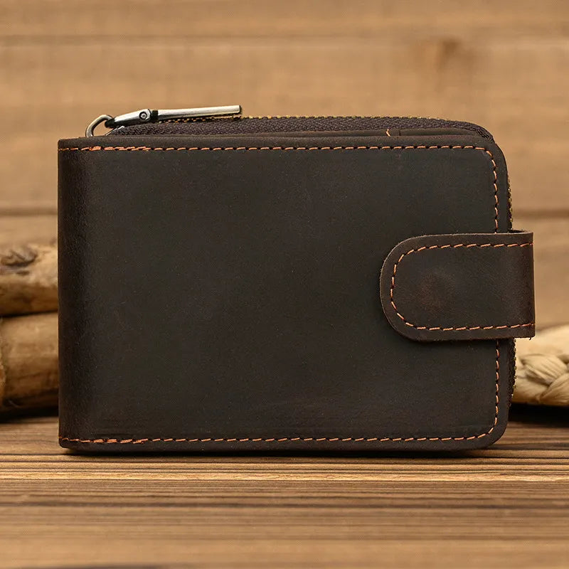Premium Leather Zip Wallet for Men