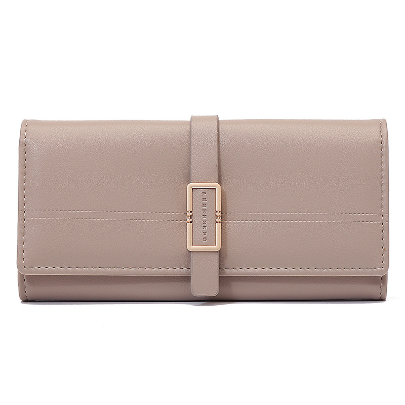 Elegant Ladies ' Clutch with Metal Buckle