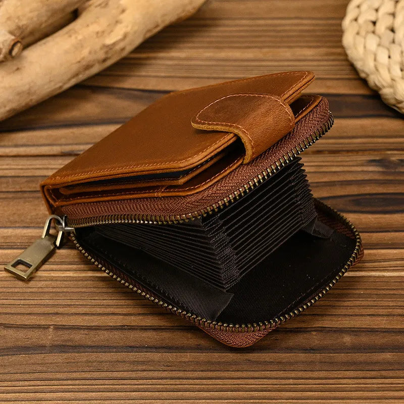 Premium Leather Zip Wallet for Men