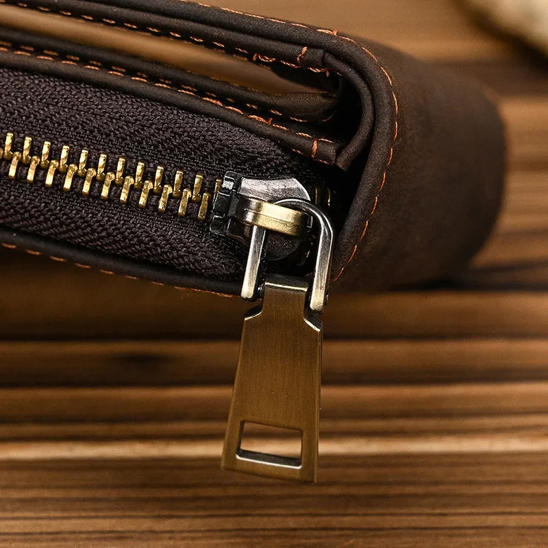 Premium Leather Zip Wallet for Men