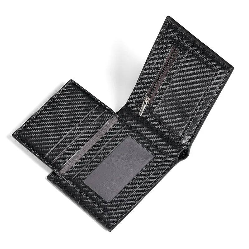 Premium Tri - Fold Wallet Made From Carbon Fibre for Men