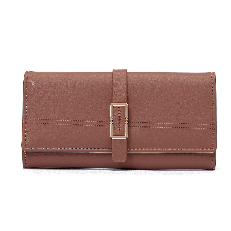 Elegant Ladies ' Clutch with Metal Buckle
