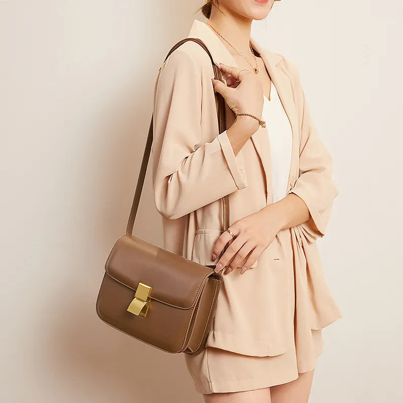 Vintage Leather Shoulder Messenger Bag