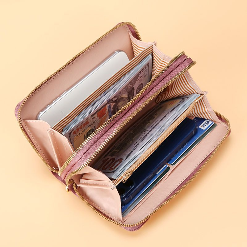Women 's Handbag with Double Zip and Large Capacity