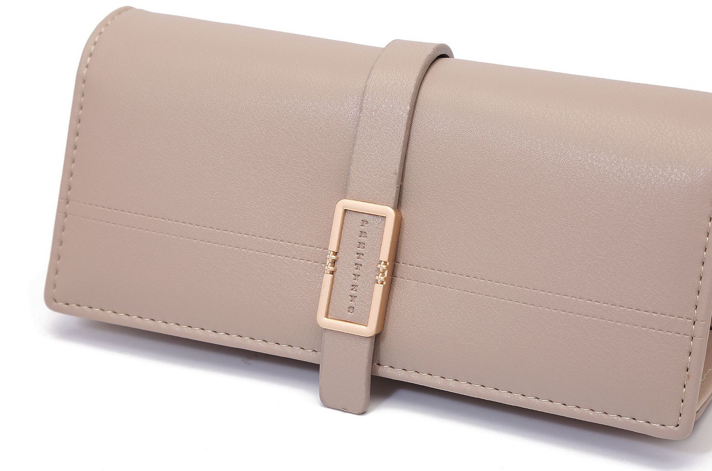 Elegant Ladies ' Clutch with Metal Buckle