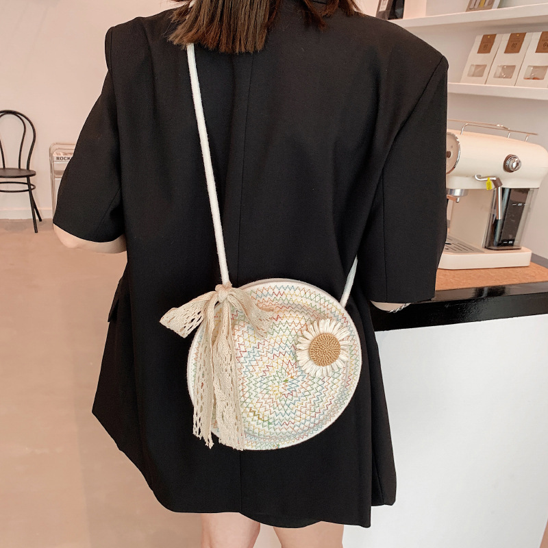 Stroy Bag with Floral Appliqué