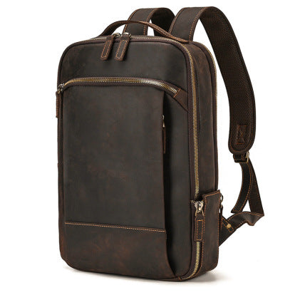 Rugged Leather Rucksack for Every Adventure