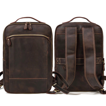 Rugged Leather Rucksack for Every Adventure