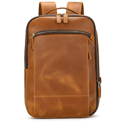 Rugged Leather Rucksack for Every Adventure