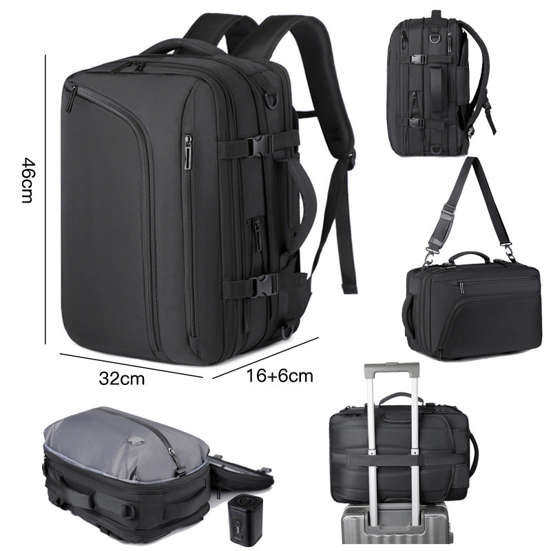 Spacious Compression Rucksack for Travelling and Everyday Use