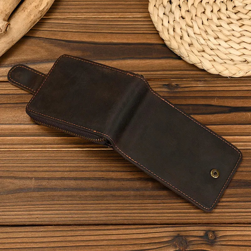 Premium Leather Zip Wallet for Men