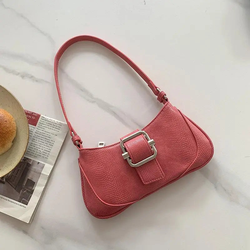 Chic Leather Underarm Bag
