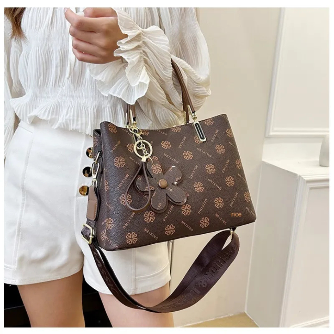 Stylish Pu Leather Shoulder Bag with Large Capacity
