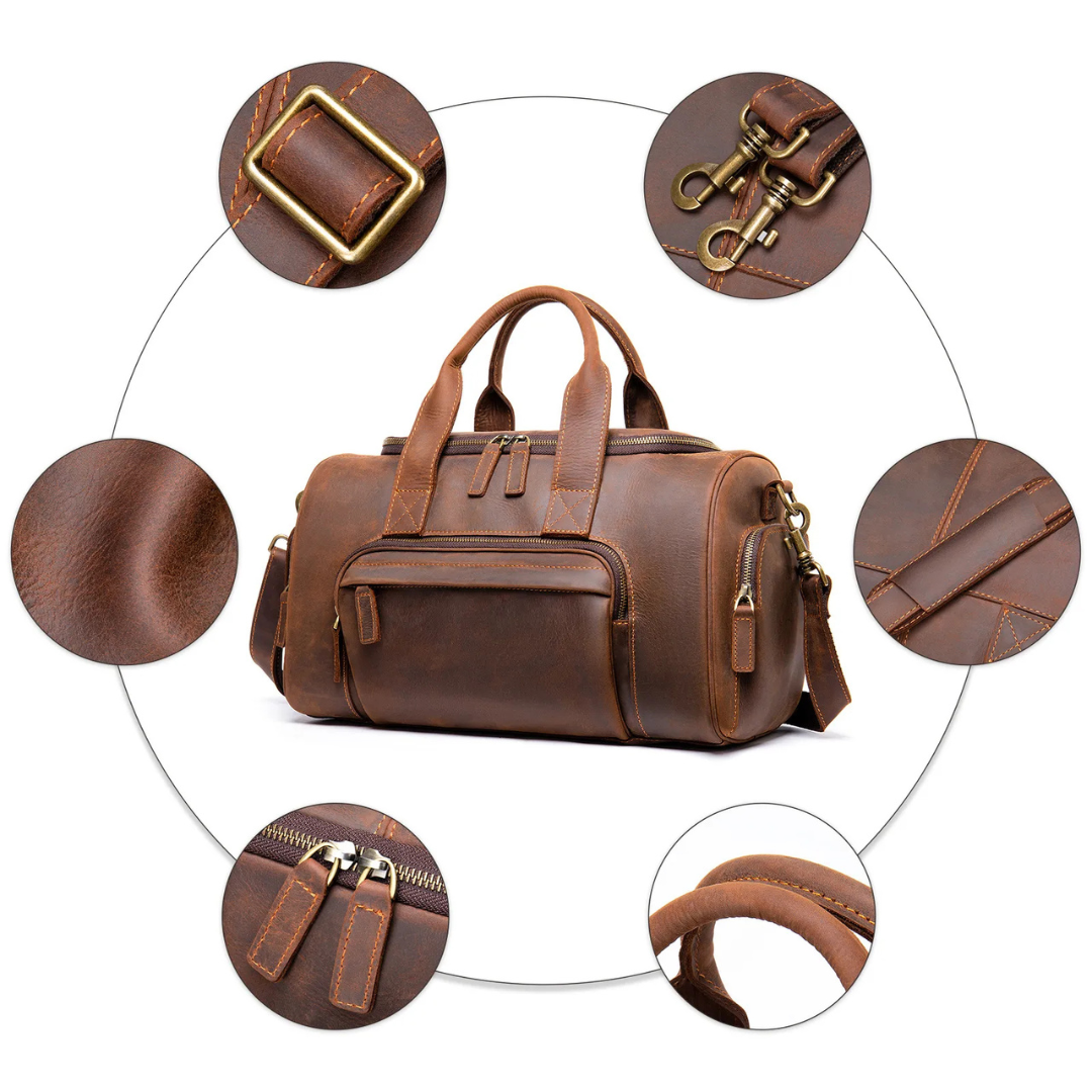 Stylish Leather Travel Bag for Men