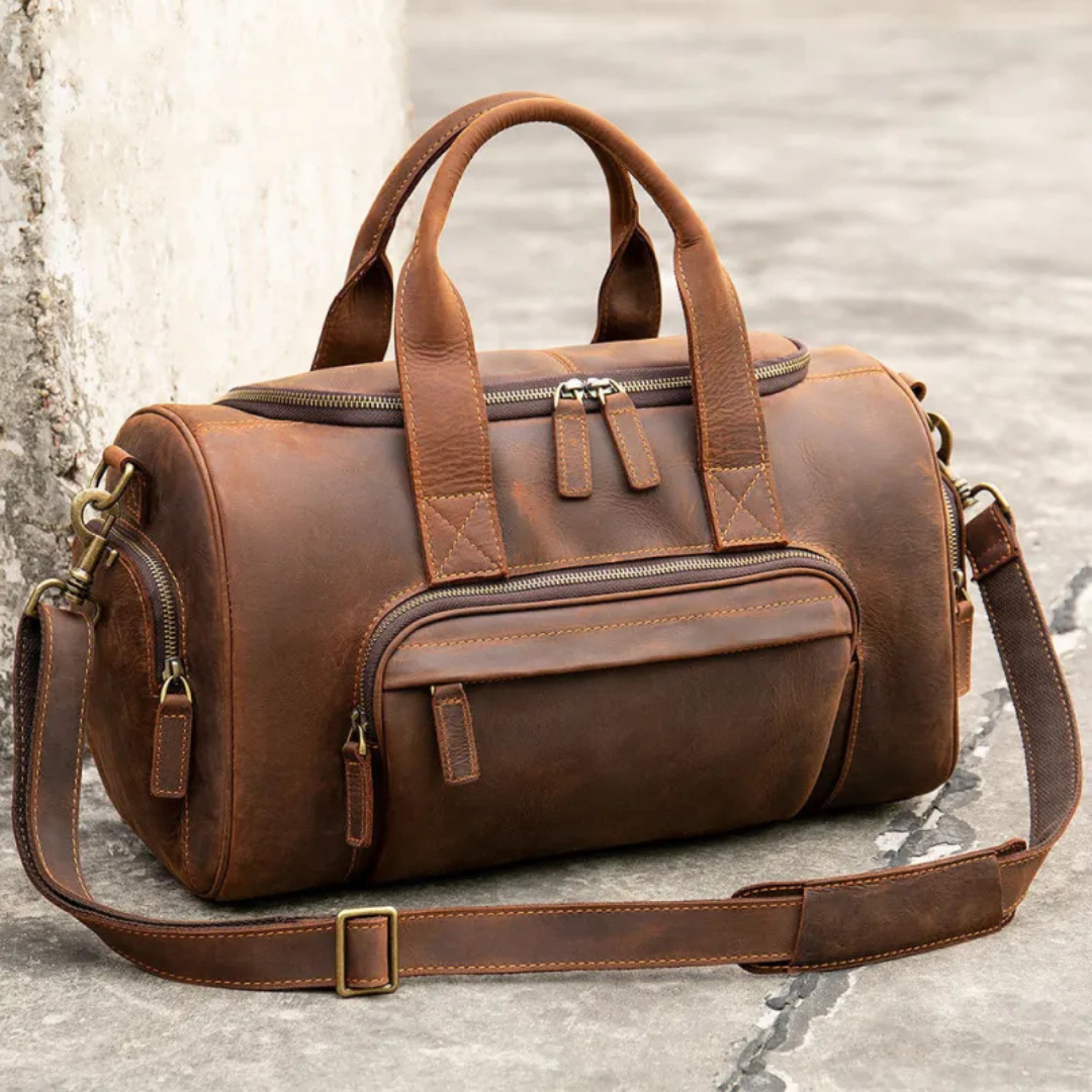 Stylish Leather Travel Bag for Men